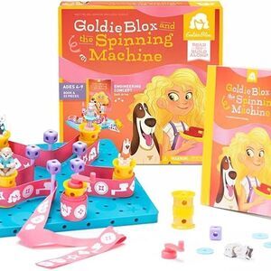 Brand New Goldieblox and The Spinning Machine Construction STEM Toy Game
